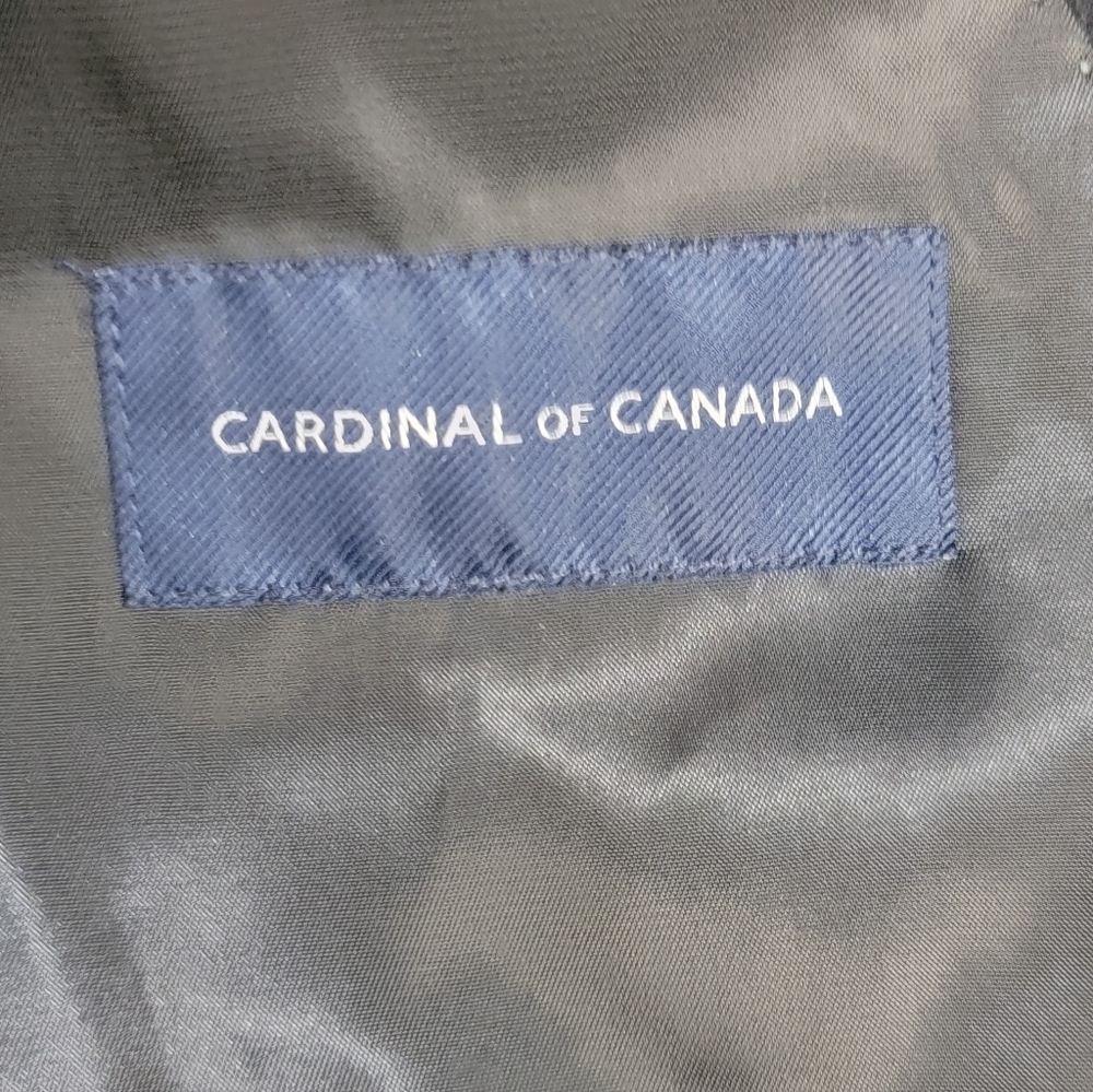 Cardinal Of Canada Black Wool And Cashmere Blend Mens 46R Topcoat - Picture 10 of 13